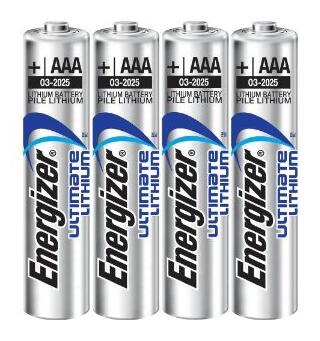 Energizer Batteri Ultimate Lithium AAA 4-pakning AAA Lithium batteier